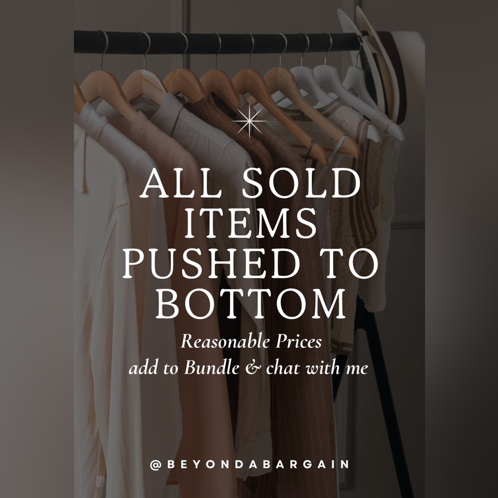 You’re seeing all available items- Sold items pushed to bottom 🥳